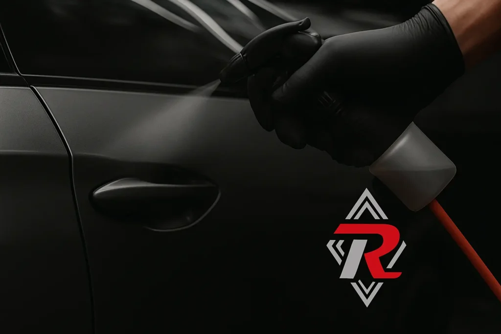 أنواع الرش المطاطي للسيارات في الرياض – حماية وأناقة مع رويت للعناية بالسيارة